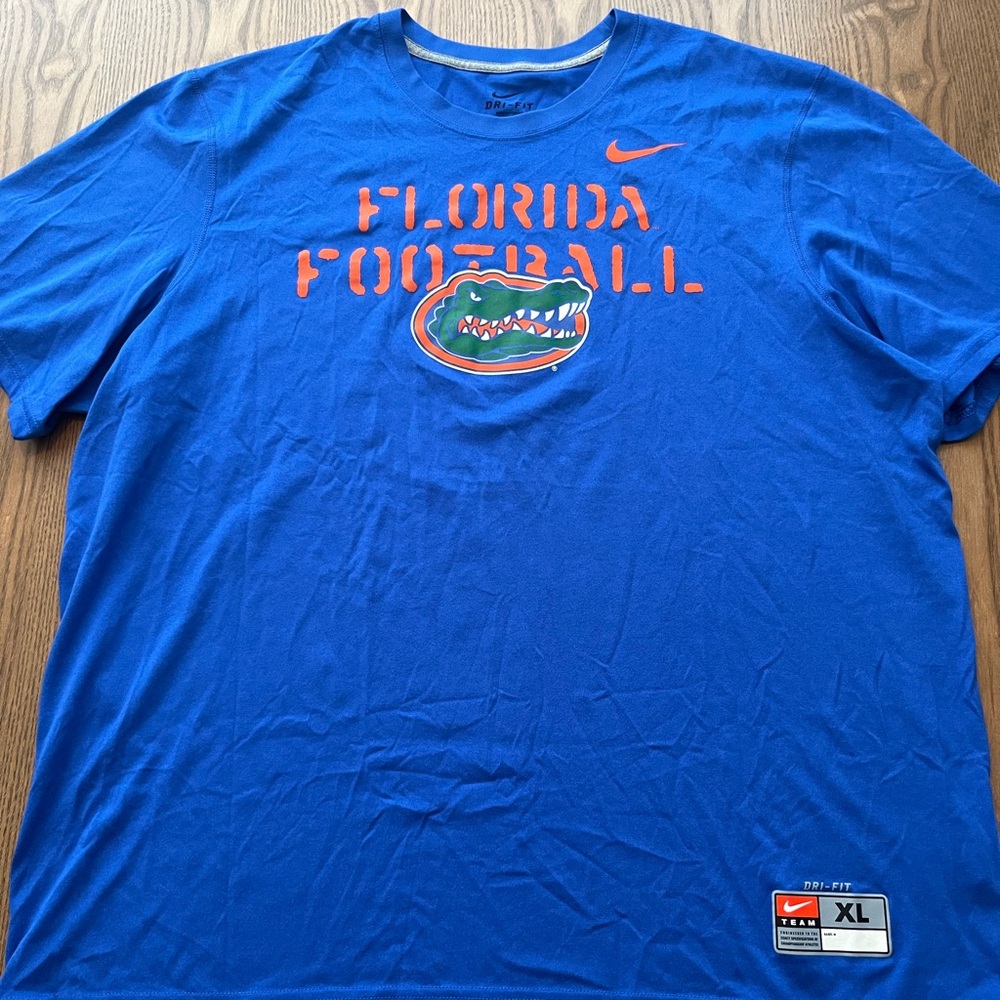 Nike Men's Blue Florida Gators Football T-Shirt size XL